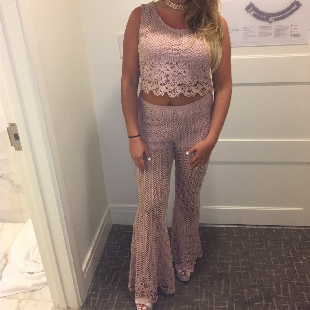 Blush Crotchet 2 piece set